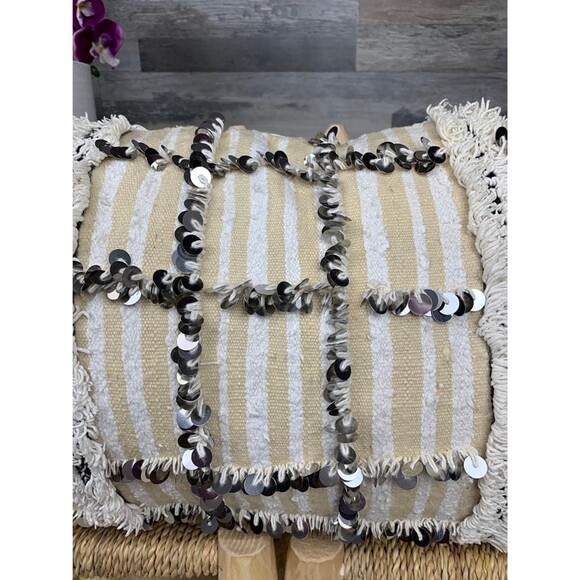 Vintage Moroccan Wedding Blanket Pillow Berber Handira 03YS00353 - Picture 2 of 10